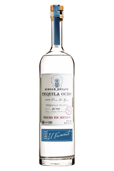 Tequila Ocho Single Estate Plata-Blanco - Hamptons Wine Shoppe