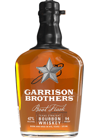 Garrison Brothers Boot Flask' Texas Straight Small Batch Bourbon Whiskey