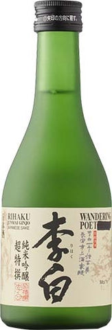 Rihaku Wandering Poet Junmai Ginjo Sake