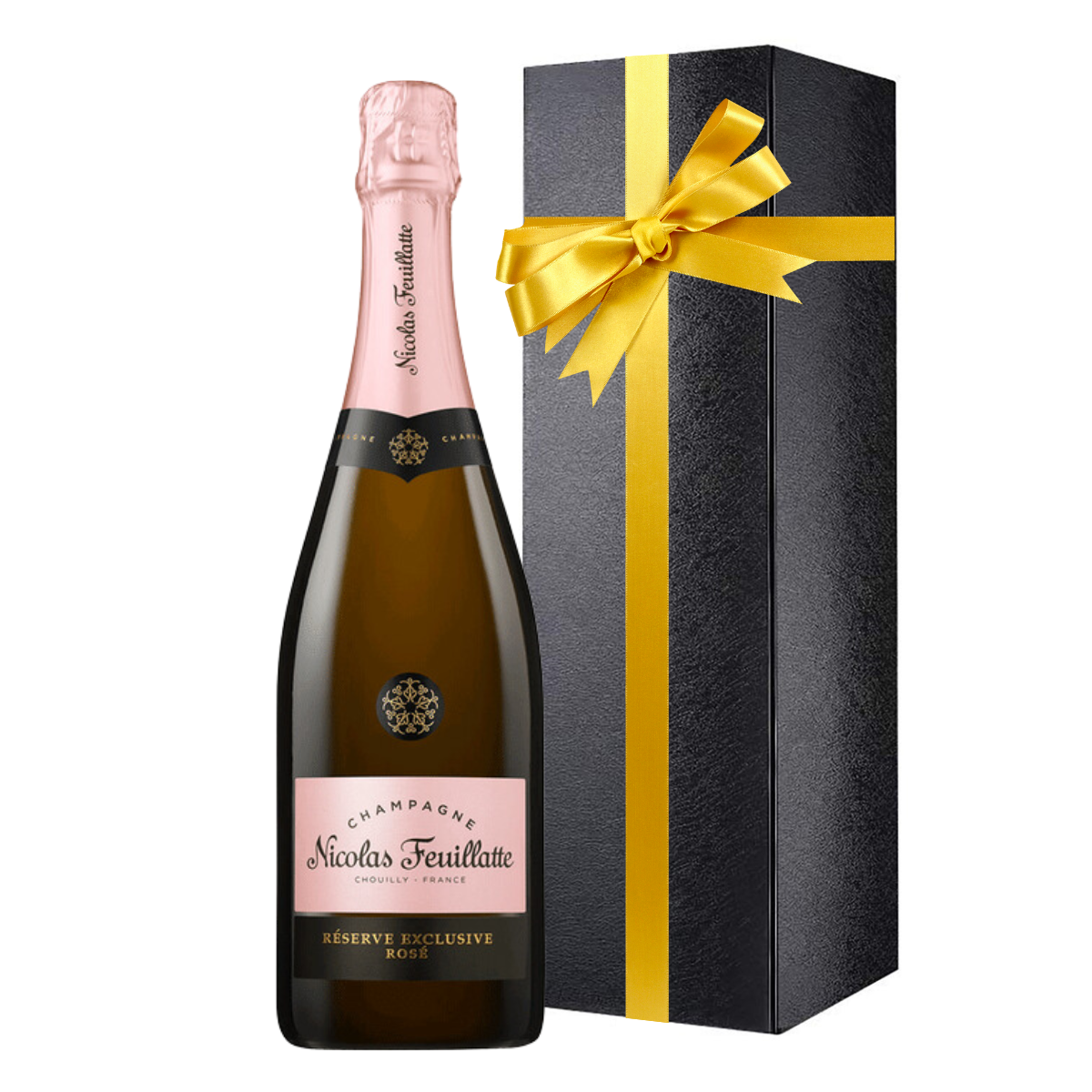 Hamptons Brut Box Shoppe Rosé Gift with Nicolas Feuillatte Wine -