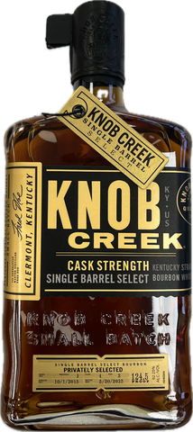 Knob Creek Cask Strength Barrel Select EESS Pick 124.5